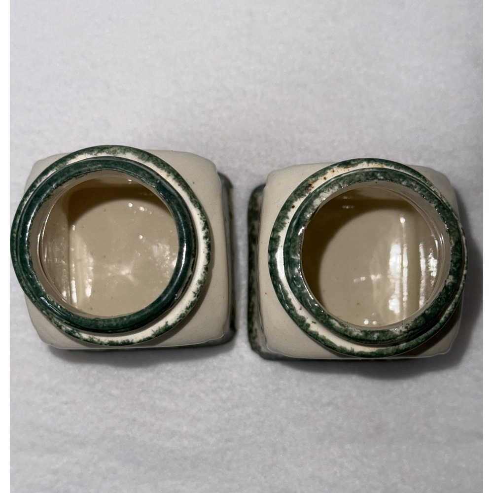 Salt & Pepper Shakers Floral Heart Wreath Dining Cottagecore Ceramic Vintage - Picture 9 of 9
